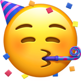 partying face on Apple apple preview