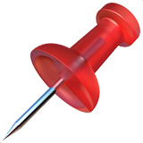 pushpin on Apple apple preview