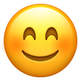smiling face with smiling eyes apple preview