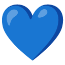blue heart on Google google preview