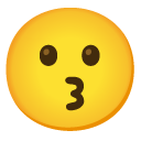 kissing face on Google google preview