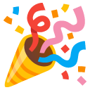 party popper on Google google preview