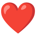 red heart on Google google preview