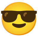 smiling face with sunglasses on Google google preview