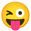 winking face with tongue on Google google preview