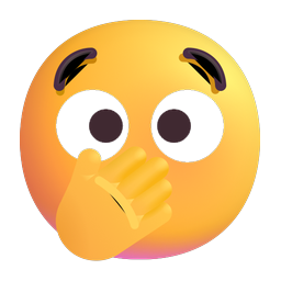 face with open eyes and hand over mouth on Microsoft microsoft preview