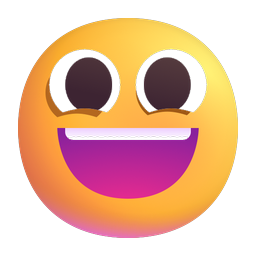grinning face with big eyes microsoft preview