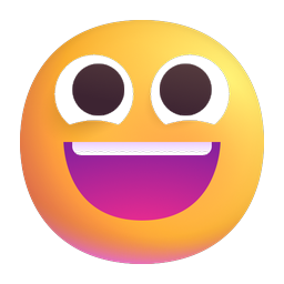 grinning face on Microsoft microsoft preview