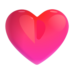 red heart on Microsoft microsoft preview