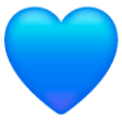 blue heart on Samsung samsung preview