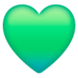 green heart on Samsung samsung preview