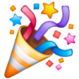 party popper on Samsung samsung preview