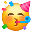 partying face on Samsung samsung preview