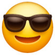 smiling face with sunglasses on Samsung samsung preview
