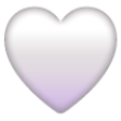 white heart on Samsung samsung preview